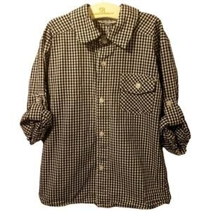 *4/$30* Gingham Button Down Shirt -5/6